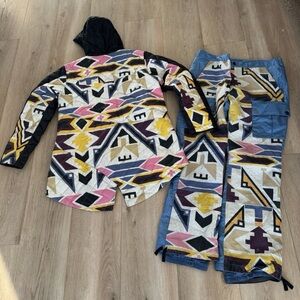 LAMB Cyndi Down Jacket and LAMB Lion Storm Pant by Burton